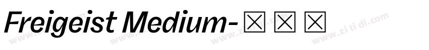 Freigeist Medium字体转换 Freigeist Medium字体转换